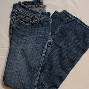 BKE Women's Straight Leg Blue Jeans